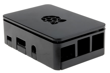 Carcasa para placa de desarrollo RS Pro Raspberry Pi 2 B, Raspberry Pi 3 B, Raspberry Pi B+ ASM-1900036-21, Negro